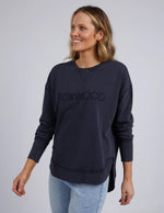 Load image into Gallery viewer, Foxwood Washed Simplified Crew Navy [sz:8]
