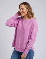 Load image into Gallery viewer, Foxwood Washed Simplified Crew Fuscia [sz:8]
