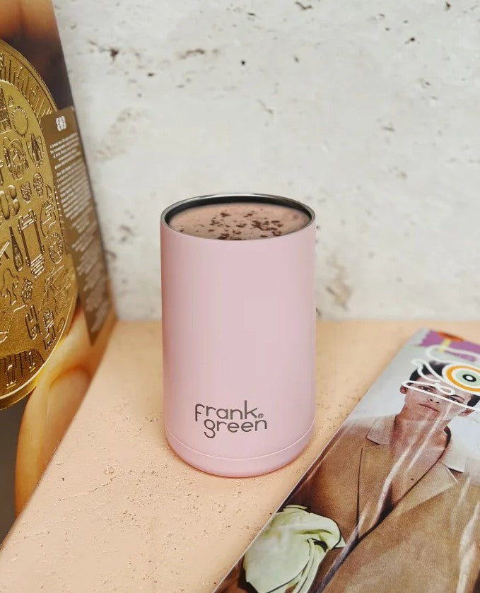 Frank Green Iced Coffee Cup With Straw 425ml Blushed