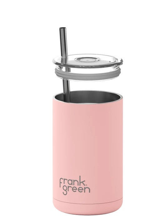 Frank Green Iced Coffee Cup With Straw 425ml Blushed
