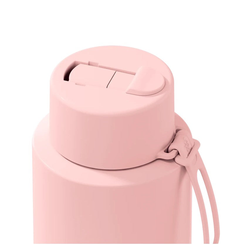 Frank Green 1l Ceramic Reusable Bottle Blushed With Flip Straw Lid