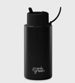 Load image into Gallery viewer, Frank Green 1l Ceramic Reusable Bottle Midnight With Flip Straw Lid
