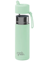 Load image into Gallery viewer, Frank Green 595ml Ceramic Reusable Bottle Mint Gelato With Flip Straw Lid
