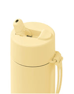 Load image into Gallery viewer, Frank Green 595ml Ceramic Reusable Bottle Buttermilk With Flip Straw Lid
