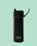 Frank Green 20oz/595ml Ceramic Reusable Bottle With Flip Straw Lid - Midnight