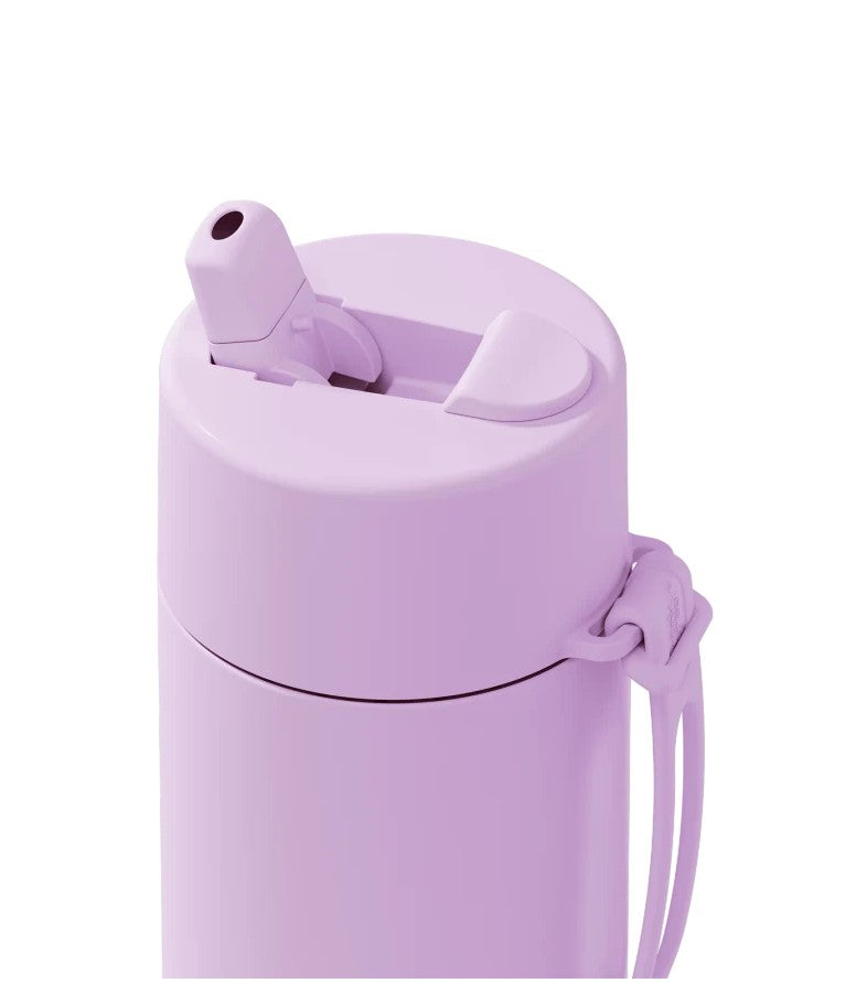 Frank Green 595ml Ceramic Reusable Bottle Lilac Haze With Flip Straw Lid Lilac Haze
