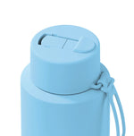 Load image into Gallery viewer, Frank Green 1l Ceramic Reusable Bottle Sky Blue With Flip Straw Lid
