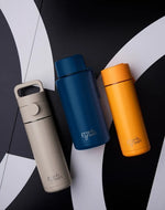 Load image into Gallery viewer, Frank Green 1l Ceramic Reusable Bottle Deep Ocean With Flip Straw Lid
