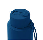 Load image into Gallery viewer, Frank Green 1l Ceramic Reusable Bottle Deep Ocean With Flip Straw Lid
