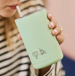 Load image into Gallery viewer, Frank Green Iced Coffee Cup With Straw 425ml Mint Gelato
