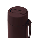 Load image into Gallery viewer, Frank Green Ceramic Reusable Bottle 20oz/595ml Chocolate With Flip Straw Lid
