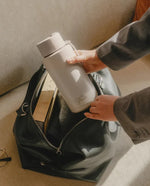 Load image into Gallery viewer, Frank Green Ceramic Reusable Bottle 34oz/1l Moon Dust With Flip Straw Lid
