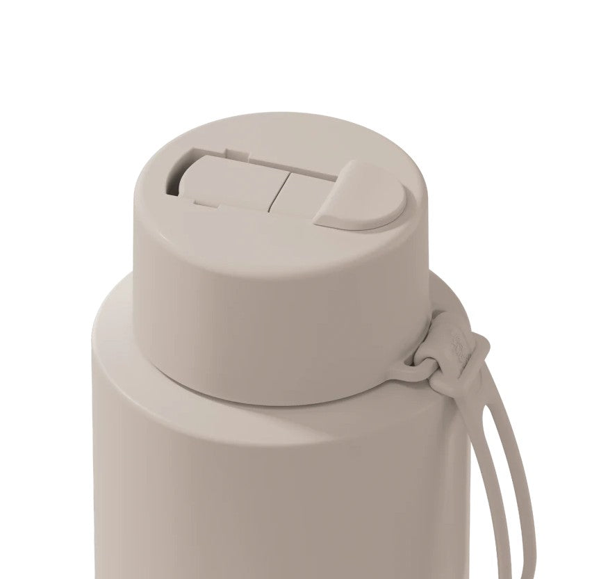Frank Green Ceramic Reusable Bottle 34oz/1l Moon Dust With Flip Straw Lid