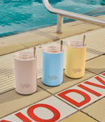 Load image into Gallery viewer, Frank Green Iced Coffee Cup With Straw 425ml Buttermilk
