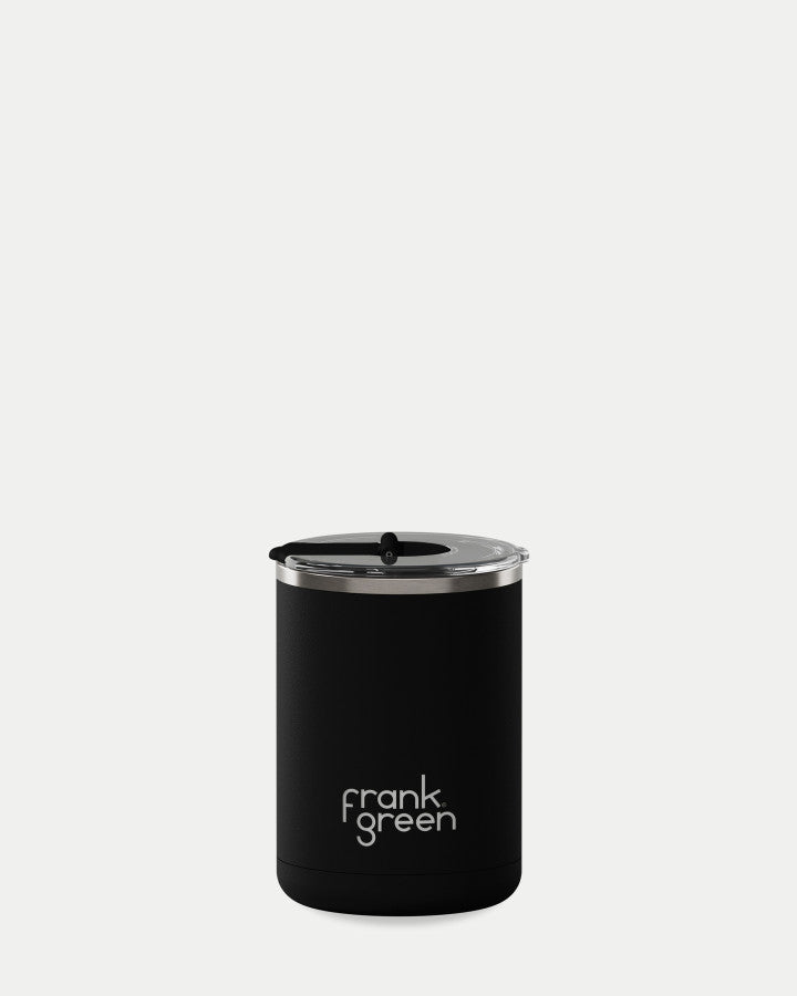 Frank Green Ceramic Coffee Cup With Hinged Lid 12oz / 355ml Midnight