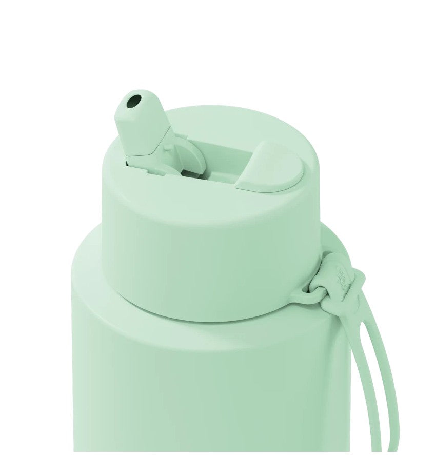 Frank Green 1l Ceramic Reusable Bottle Mint Gelato With Flip Straw Lid