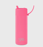 Load image into Gallery viewer, Frank Green 595ml Ceramic Reusable Bottle Bubblegum Blast With Flip Straw Lid
