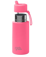 Load image into Gallery viewer, Frank Green 1l Ceramic Reusable Bottle Bubblegum Blast With Flip Straw Lid
