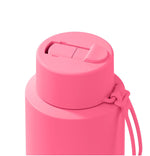 Load image into Gallery viewer, Frank Green 1l Ceramic Reusable Bottle Bubblegum Blast With Flip Straw Lid
