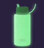 Load image into Gallery viewer, Frank Green 1l Stainless Steel Ceramic Reusable Bottle Star Glow With Flip Straw Lid
