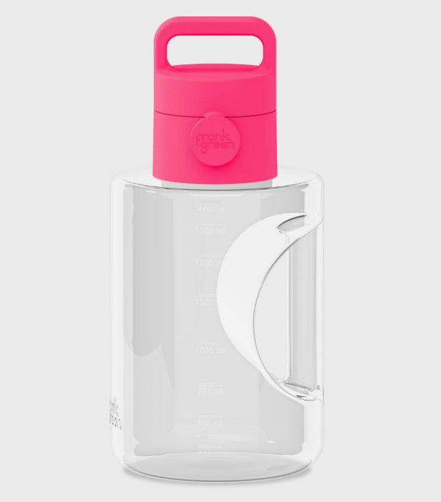 Frank Green 2l Titan Reusable Bottle With Grip & Sip Lid Neon Pink