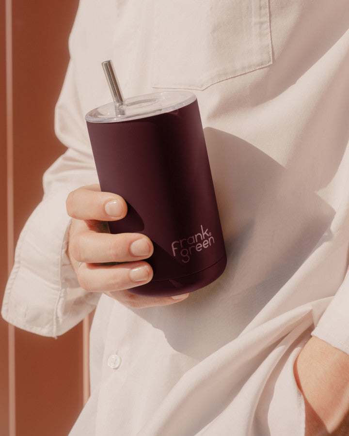 Frank Green Iced Coffee Cup With Straw - Chocolate