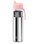 Load image into Gallery viewer, Frank Green Ceramic Reusable Bottle 20oz/595ml Limited Edition Silver With Blushed Flip Straw Lid
