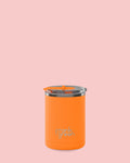 Frank Green 12oz/355ml Ceramic Coffee Cup With New Hinged Lid - Neon Orange