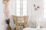 Load image into Gallery viewer, Snuggle Hunny Blush Pink Diamond Knit Baby Blanket
