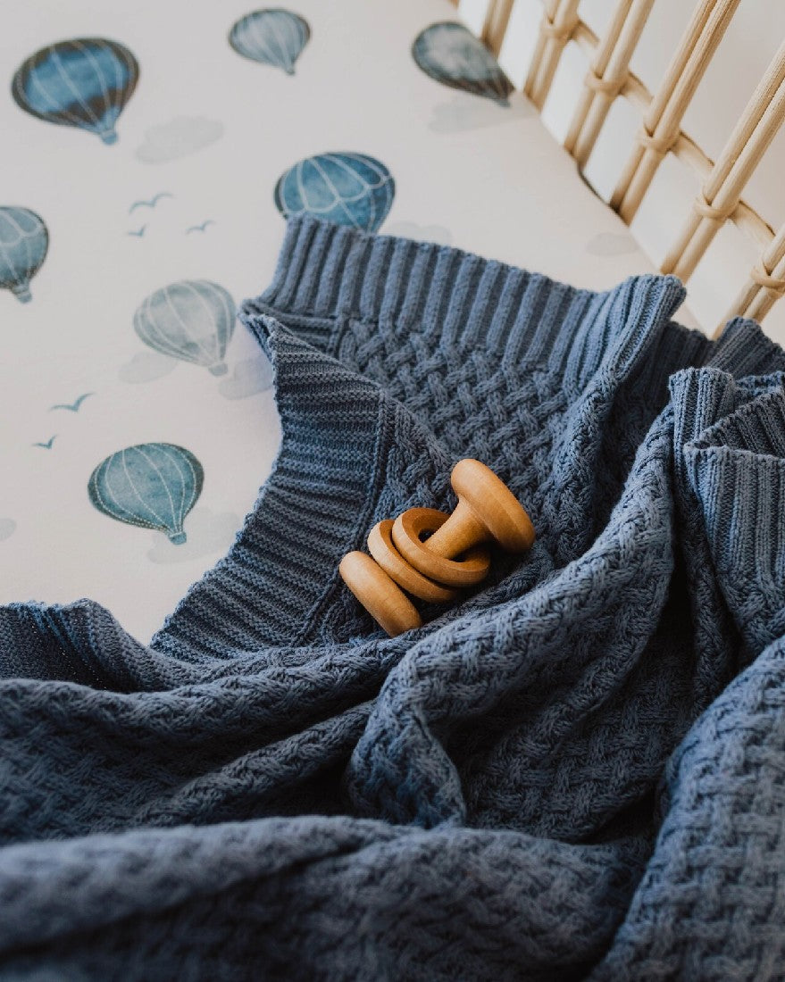 Snuggle Hunny River Diamond Knit Baby Blanket
