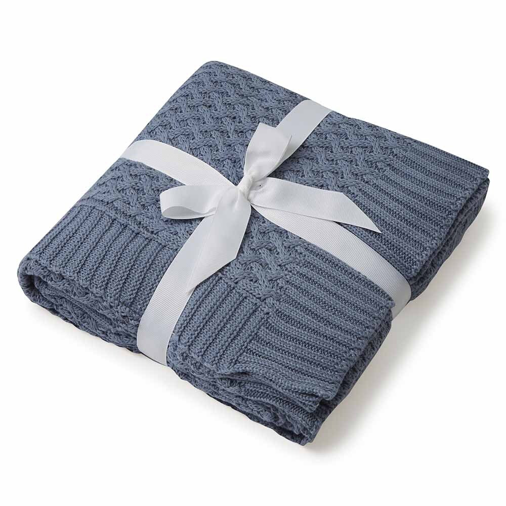 Snuggle Hunny River Diamond Knit Baby Blanket