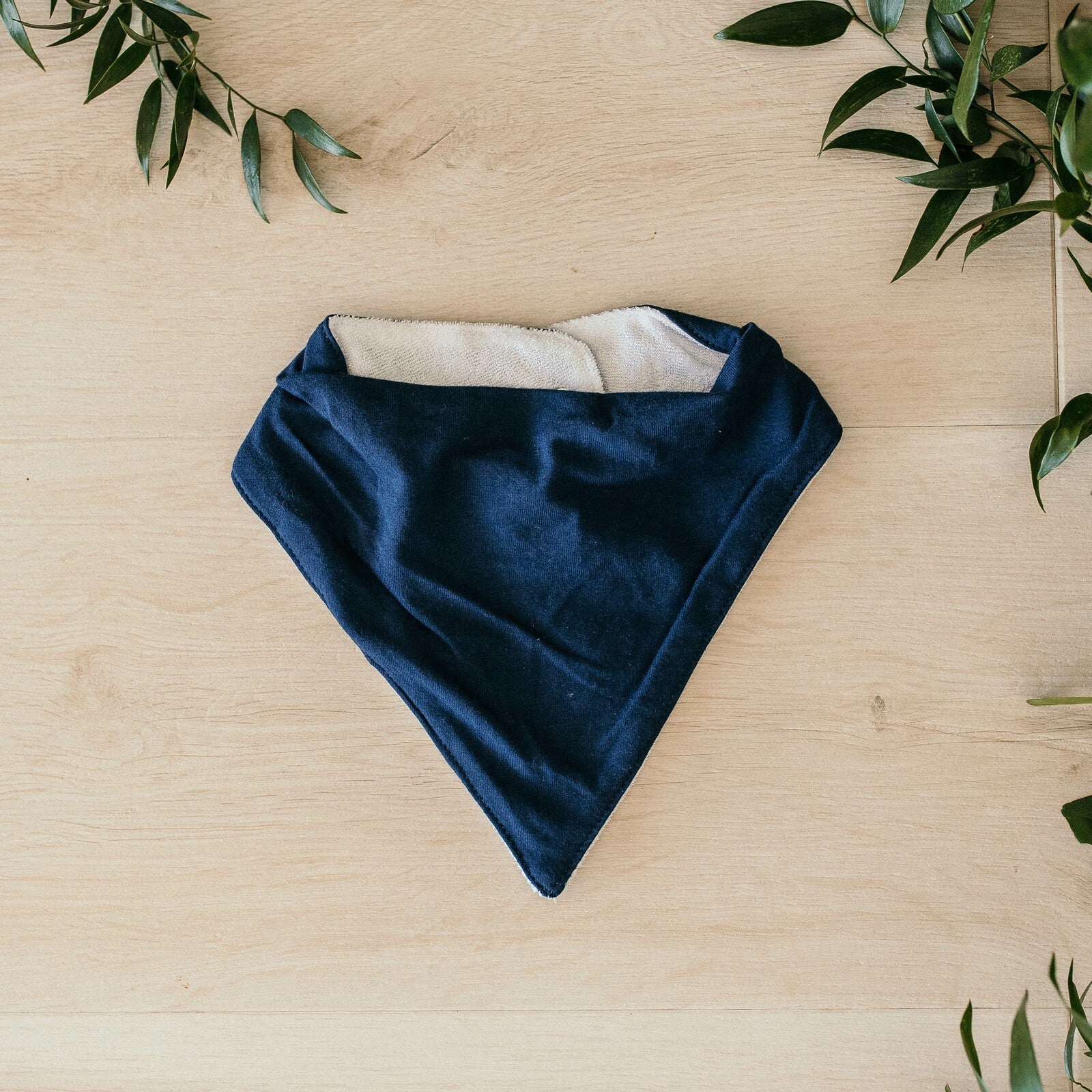 Snuggle Hunny Navy Dribble Bib