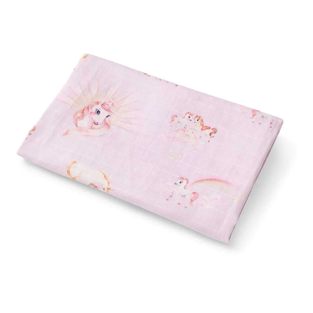 Snuggle Hunny Unicorn Organic Muslin Wrap * Sale *