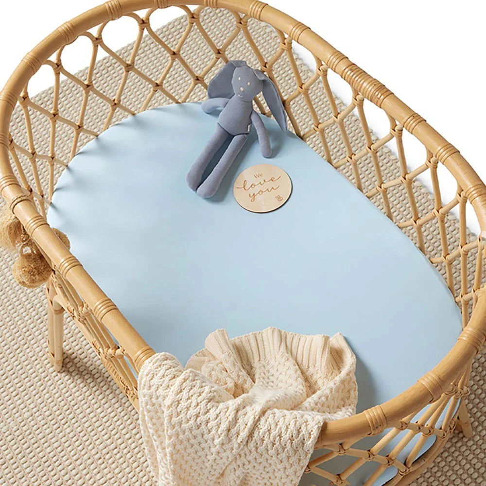 Snuggle Hunny Organic Bassinet Sheet/change Pad Cover Baby Blue