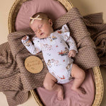 Load image into Gallery viewer, Snuggle Hunny Meadow Long Sleeve Organic Bodysuit [sz:0000]
