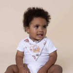 Load image into Gallery viewer, Snuggle Hunny Diggers &amp; Tractors Organic Dribble Bib
