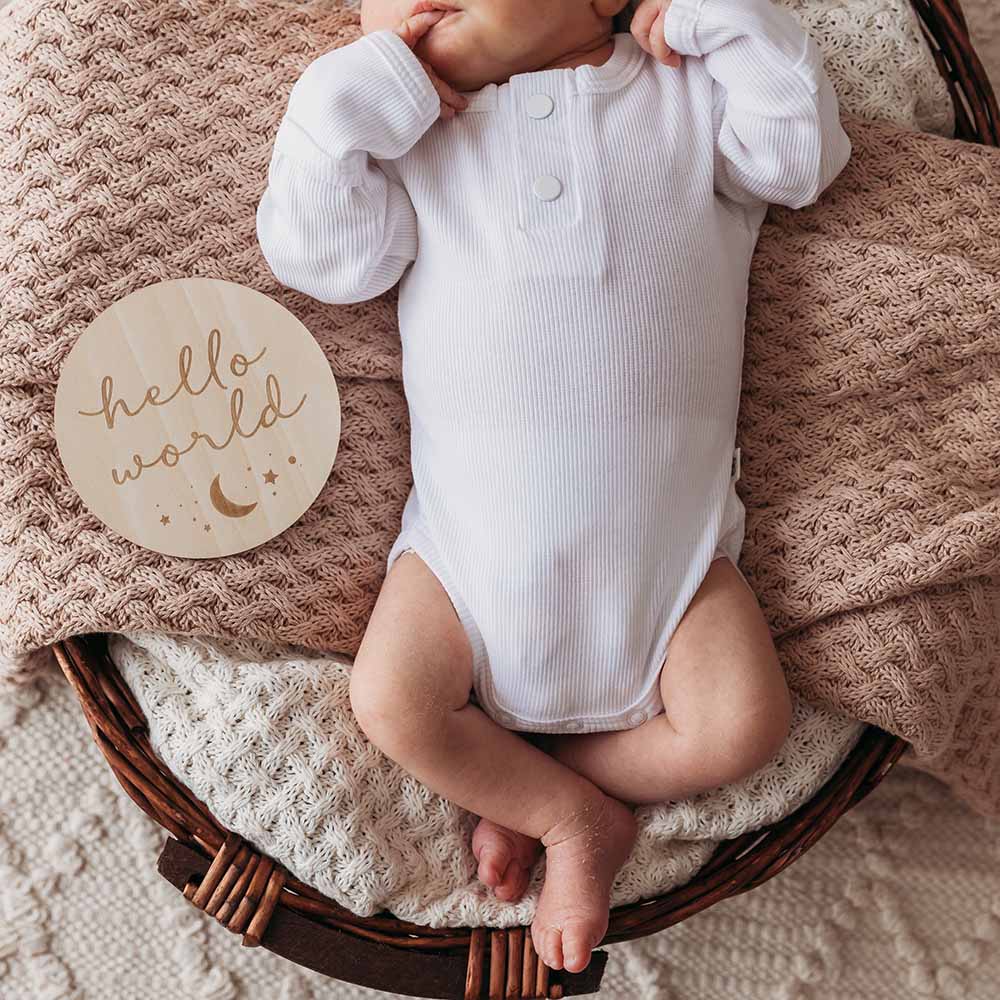 Snuggle Hunny Sun & Moon Wooden Milestone Cards