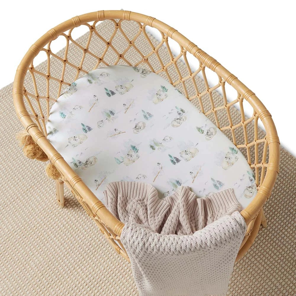 Snuggle Hunny Arctic Organic Bassinet Sheet/change Pad Cover