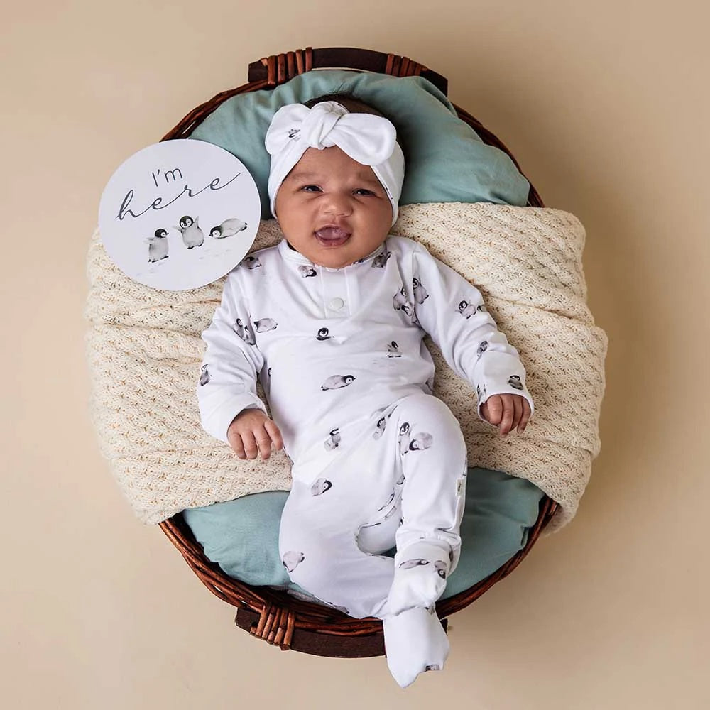 Snuggle Hunny Penguin Organic Growsuit [sz:0000]