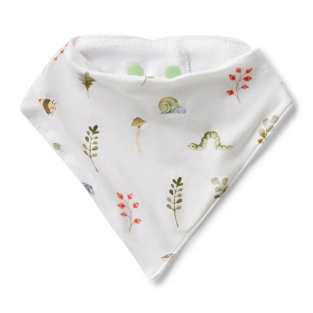 Snuggle Hunny Garden Friends Organic Dribble Bib