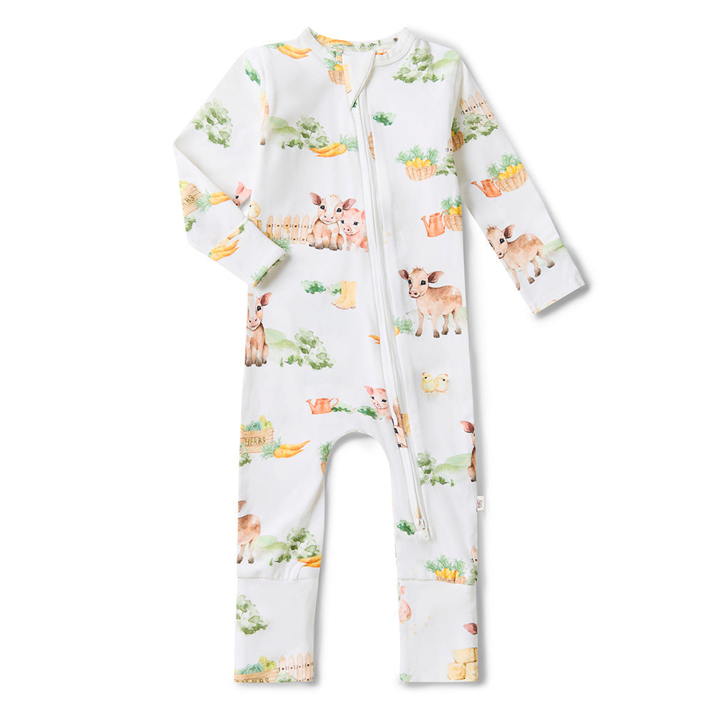 Snuggle Hunny Farm Organic Snugglesuit Convertible Romper [sz:0000]