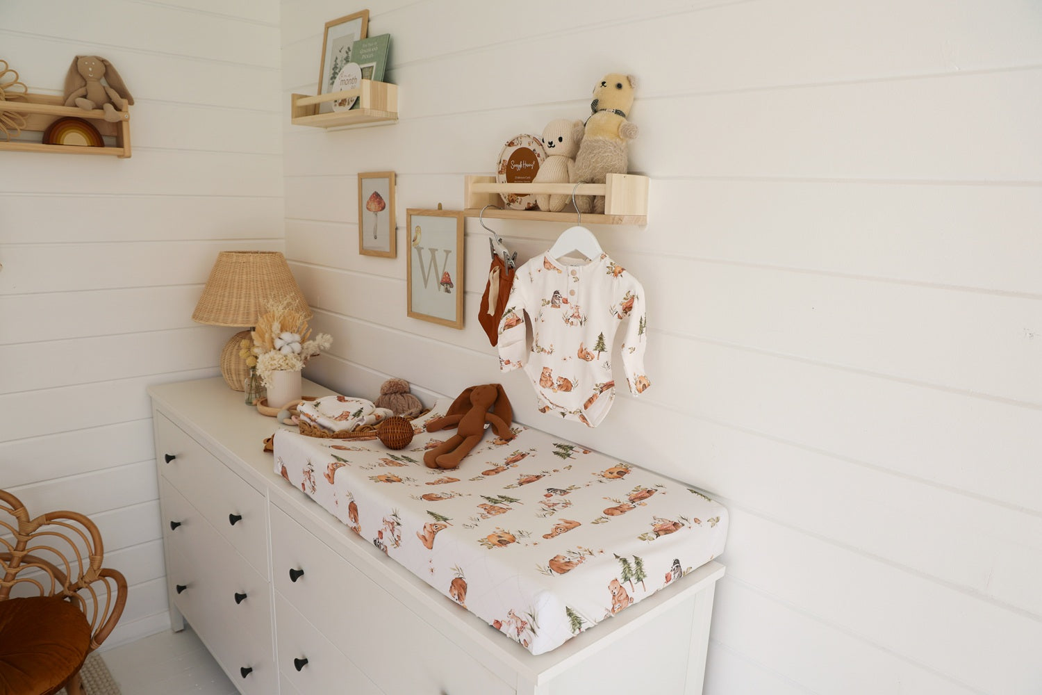 Snuggle Hunny Bears Organic Bassinet Sheet/change Pad Cover