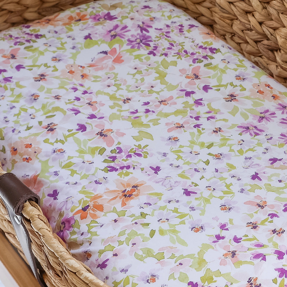 Snuggle Hunny Isla Organic Bassinet Sheet/change Pad Cover