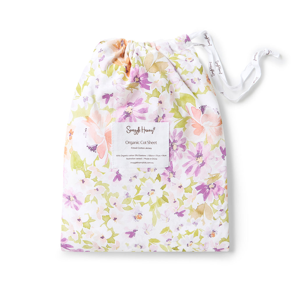 Snuggle Hunny Isla Organic Fitted Cot Sheet