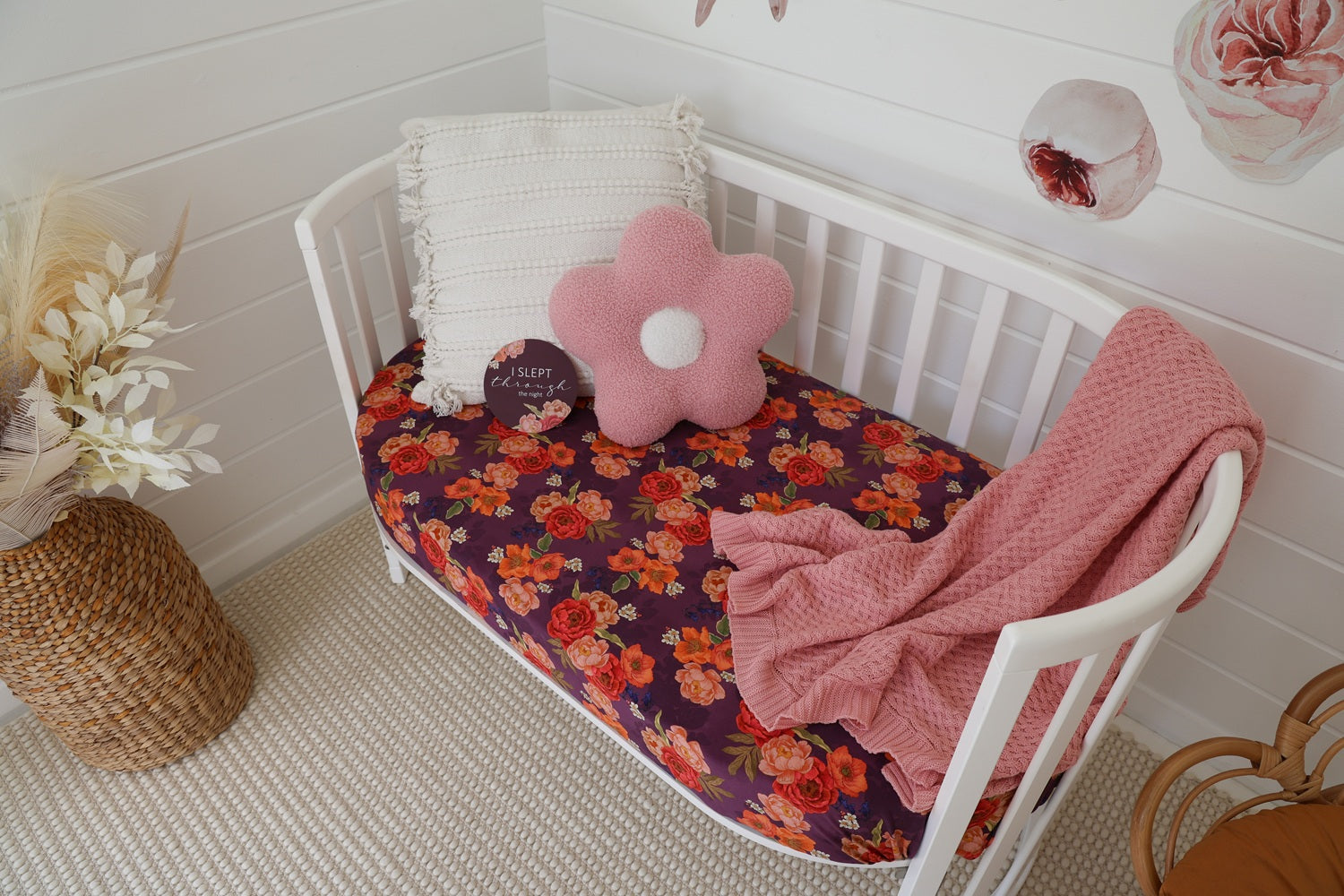 Snuggle Hunny Sienna Organic Fitted Cot Sheet