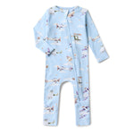 Load image into Gallery viewer, Snuggle Hunny Taking Flight Organic Snugglesuit Convertible Romper [sz:0000]
