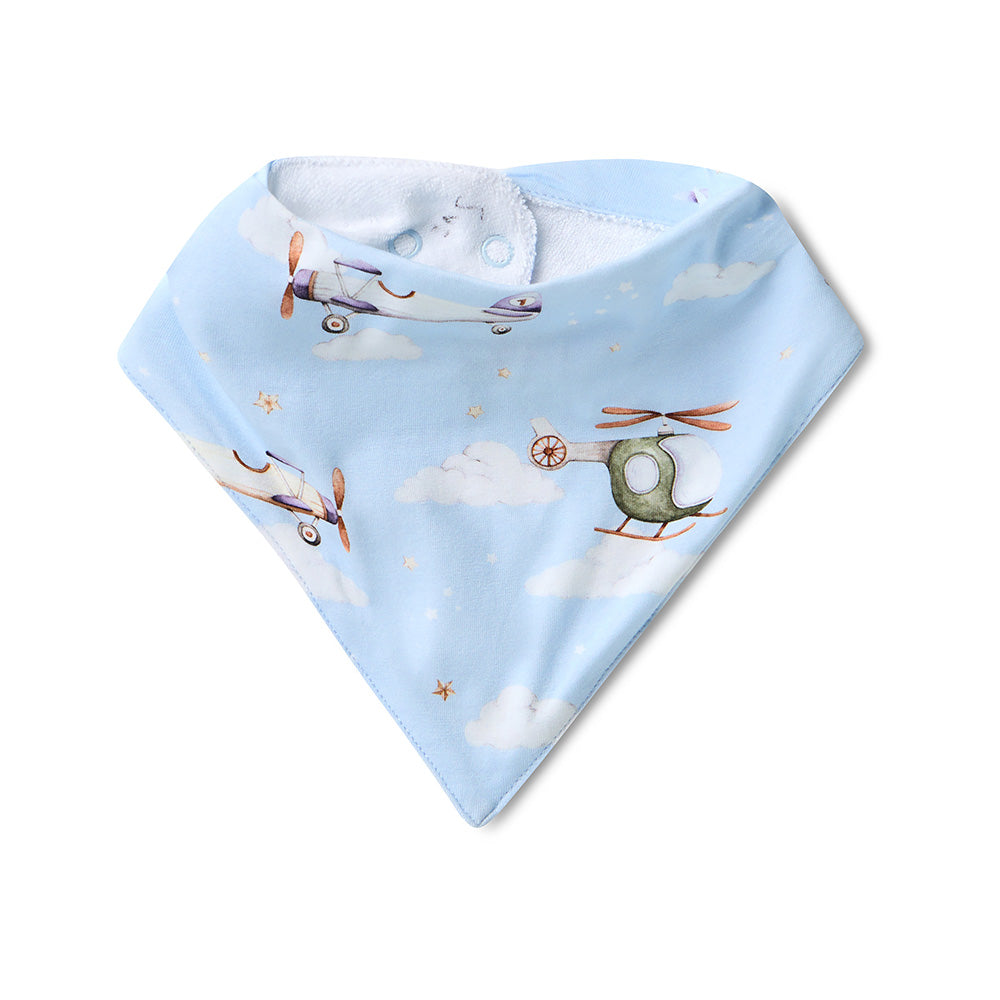 Snuggle Hunny Taking Flight Organic Dribble Bib