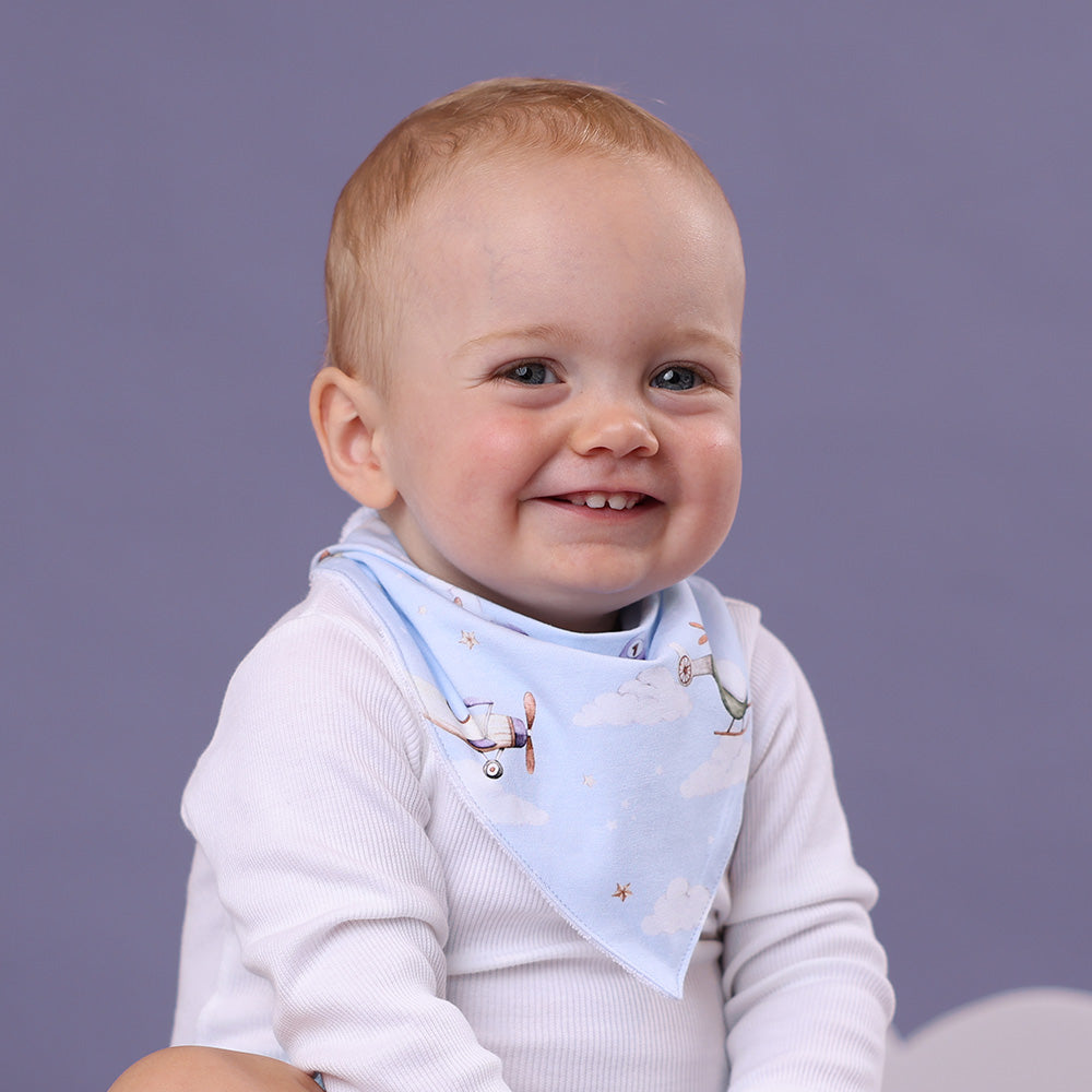 Snuggle Hunny Taking Flight Organic Dribble Bib