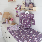 Load image into Gallery viewer, Snuggle Hunny Midnight Swan Organic Bassinet Sheet/change Pad Cover
