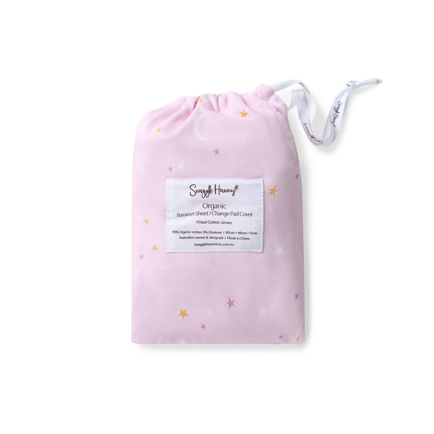 Snuggle Hunny Twinkle Organic Bassinet Sheet/change Pad Cover